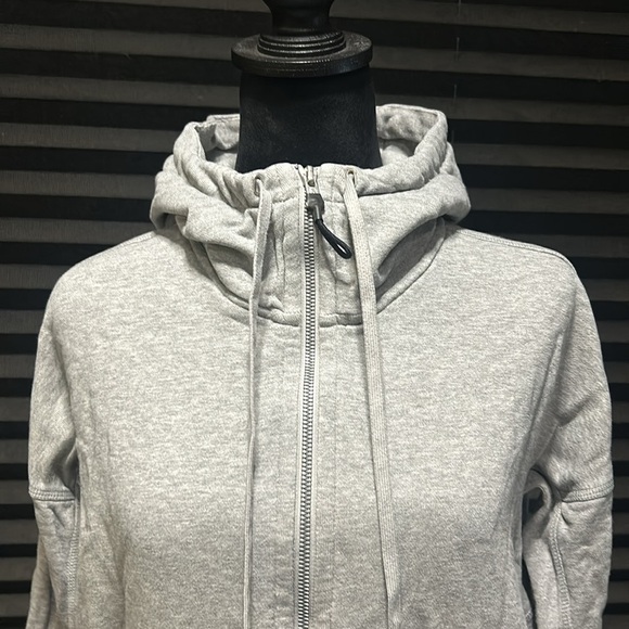 ADIDAS ATHLETICS X REIGNING CHAMP Women’s Grey Zip Front Hoodie Small - Picture 6 of 11
